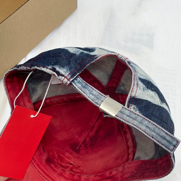 Diesel Light Grey Denim Baseball Cap - Picture 3 of 4